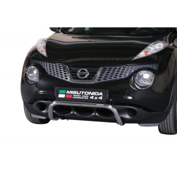 Defensa delantera barras en Acero Inoxidable Nissan Juke 10-