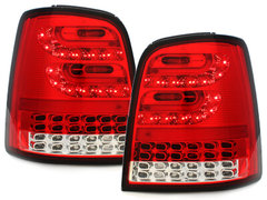 LITEC Pilotos faros traseros LED VW Touran 2003+ rojo/cristal